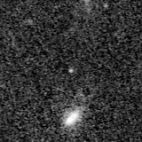 F150W image, 3.2 arcsec across, north up