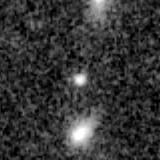 F444W image, 3.2 arcsec across, north up