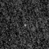 F150W image, 3.2 arcsec across, north up