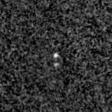F200W image, 3.2 arcsec across, north up