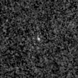 F150W image, 3.2 arcsec across, north up
