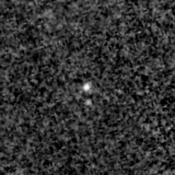 F200W image, 3.2 arcsec across, north up