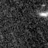 F090W image, 3.2 arcsec across, north up