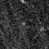 F150W image, 3.2 arcsec across, north up
