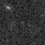F150W image, 3.2 arcsec across, north up
