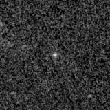 F150W image, 3.2 arcsec across, north up