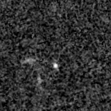 F200W image, 3.2 arcsec across, north up