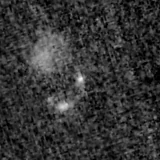 F090W image, 3.2 arcsec across, north up