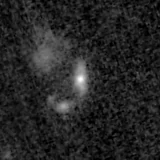 F115W image, 3.2 arcsec across, north up