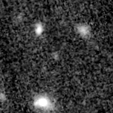 F150W image, 3.2 arcsec across, north up
