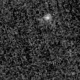 F090W image, 3.2 arcsec across, north up