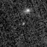 F150W image, 3.2 arcsec across, north up