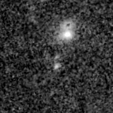 F200W image, 3.2 arcsec across, north up
