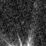 F150W image, 3.2 arcsec across, north up