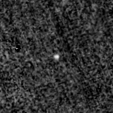 F115W image, 3.2 arcsec across, north up