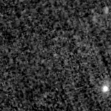 F090W image, 3.2 arcsec across, north up