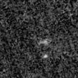 F090W image, 3.2 arcsec across, north up