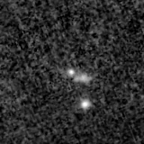 F150W image, 3.2 arcsec across, north up