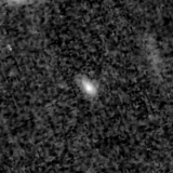 F150W image, 3.2 arcsec across, north up