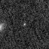 F150W image, 3.2 arcsec across, north up