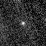 F090W image, 3.2 arcsec across, north up