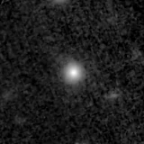 F150W image, 3.2 arcsec across, north up