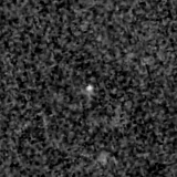 F150W image, 3.2 arcsec across, north up