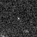 F150W image, 3.2 arcsec across, north up