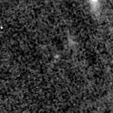 F150W image, 3.2 arcsec across, north up
