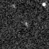 F150W image, 3.2 arcsec across, north up