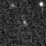F200W image, 3.2 arcsec across, north up