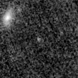 F090W image, 3.2 arcsec across, north up