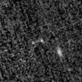 F115W image, 3.2 arcsec across, north up