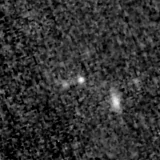 F200W image, 3.2 arcsec across, north up