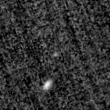 F090W image, 3.2 arcsec across, north up