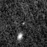 F200W image, 3.2 arcsec across, north up
