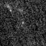 F150W image, 3.2 arcsec across, north up