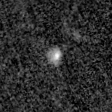 F200W image, 3.2 arcsec across, north up