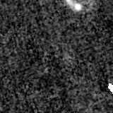 F150W image, 3.2 arcsec across, north up