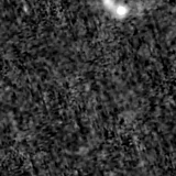 F200W image, 3.2 arcsec across, north up