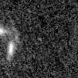 F150W image, 3.2 arcsec across, north up