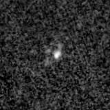 F200W image, 3.2 arcsec across, north up