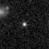 F200W image, 3.2 arcsec across, north up