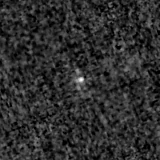 F090W image, 3.2 arcsec across, north up