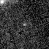F150W image, 3.2 arcsec across, north up