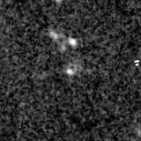 F200W image, 3.2 arcsec across, north up