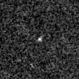 F150W image, 3.2 arcsec across, north up