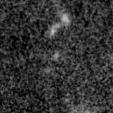 F200W image, 3.2 arcsec across, north up