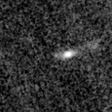 F150W image, 3.2 arcsec across, north up