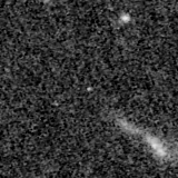 F115W image, 3.2 arcsec across, north up